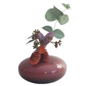 2000s Johanna Jelinek for Ikea Mouth Blown Cased Art Glass Salong Vase in Mauve